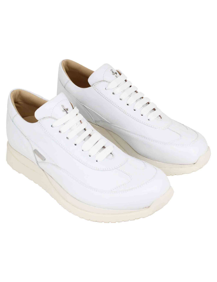 Spatarella Sneakers uomo in pelle bianca In Linea