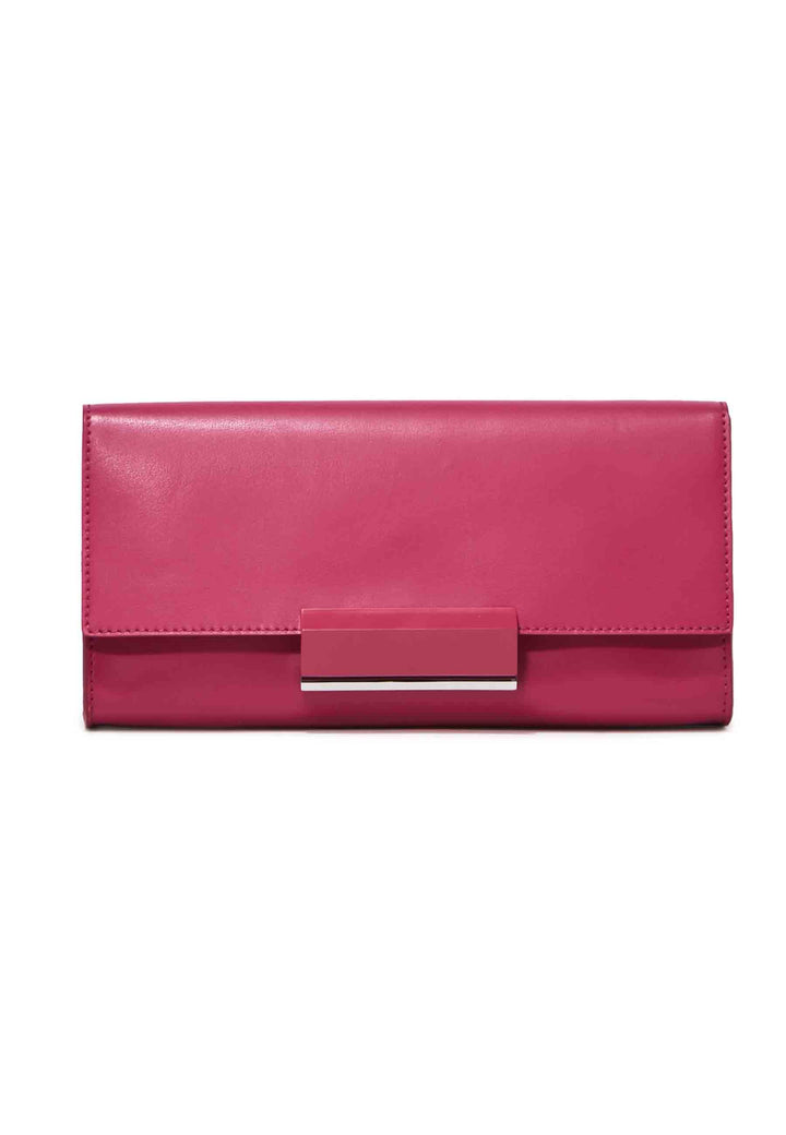 Spatarella Borsa donna pochette rigida Lily in pelle rosso chiaro con tracolla Promozione Limitata