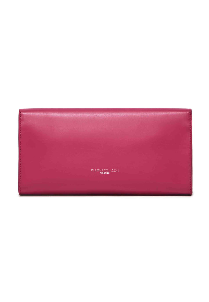 Spatarella Borsa donna pochette rigida Lily in pelle rosso chiaro con tracolla Promozione Limitata