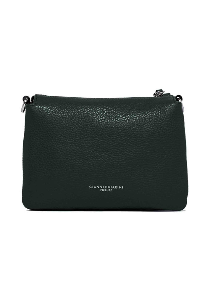 Spatarella Borsa donna pochette Three in pelle verde con tracolla removibile in tono Fino Al -60%