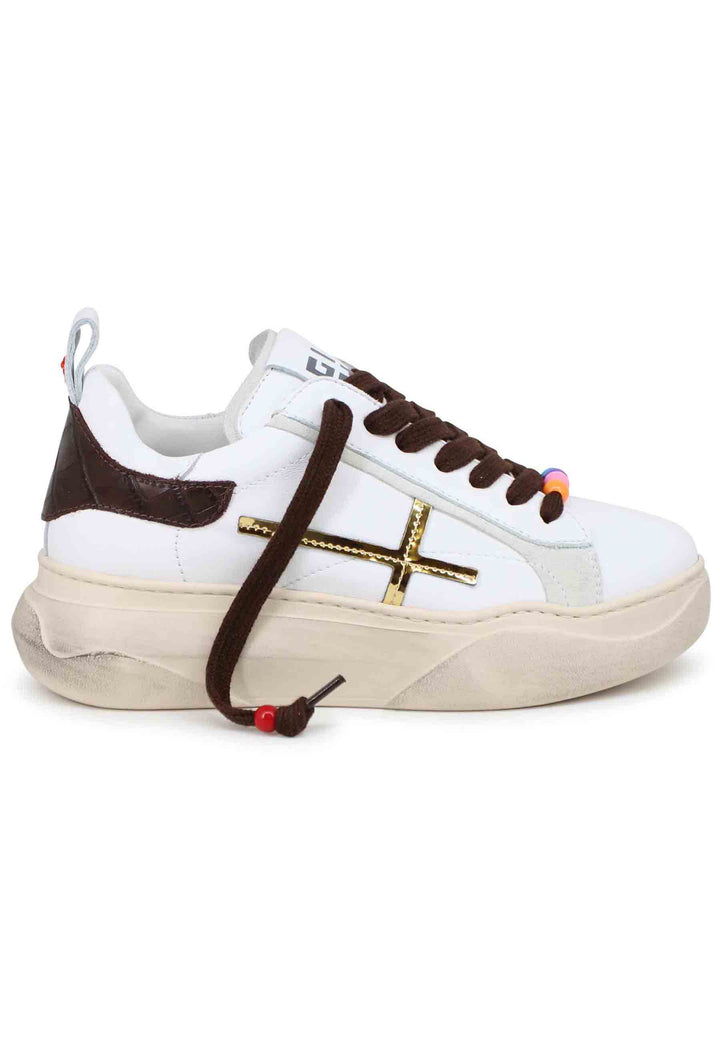 Spatarella Sneakers donna in pelle bianca Online