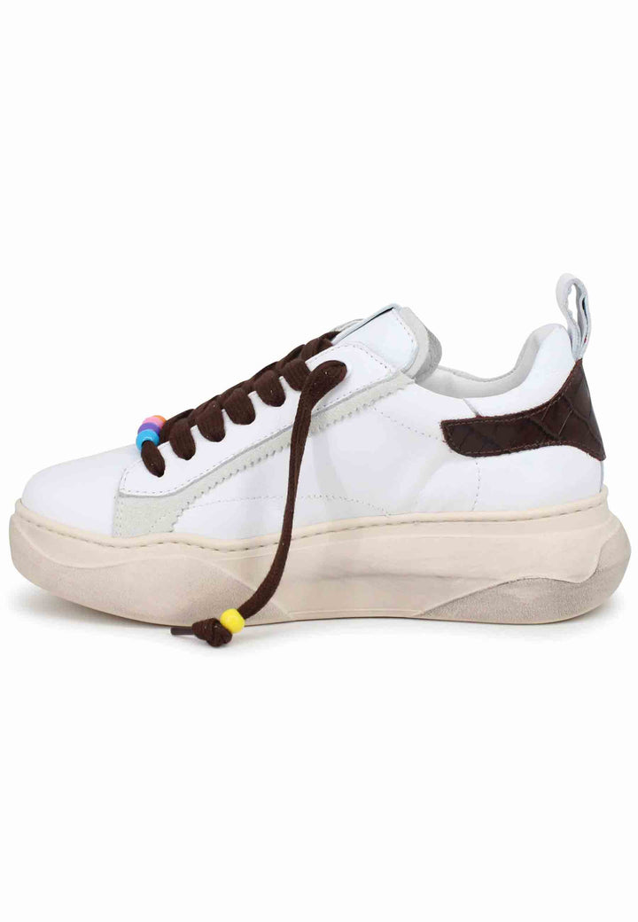 Spatarella Sneakers donna in pelle bianca Online
