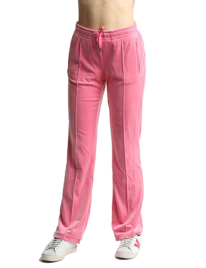Spatarella Pantaloni tuta donna Tina in tessuto rosa con strass Prezzo di fabbrica