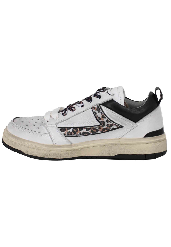 Spatarella Sneakers donna Starlight Animalier in pelle bianca Latest fashion