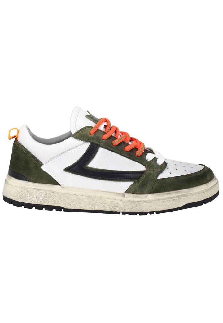 Spatarella Sneakers uomo Starlight Classic in pelle bianca con riporti in pelle verde Lightning offer