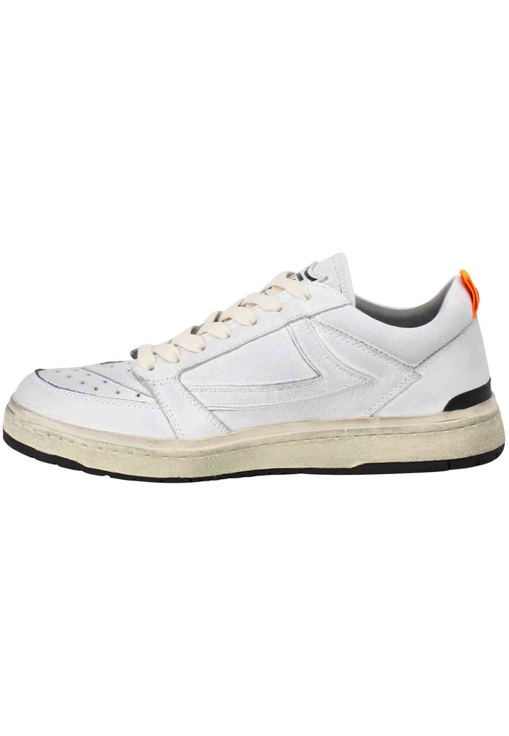 Spatarella Sneakers uomo Starlight Shield in pelle bianca vintage Nuovi prodotti