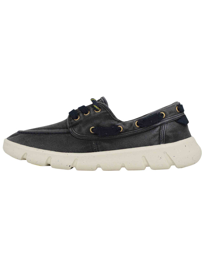 Spatarella Stringate uomo tabasco boat in tessuto blu con suola ultra leggera Offerta settimanale