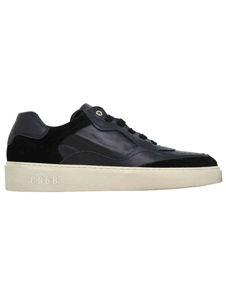 Spatarella Sneakers uomo in pelle nera Fino al 60% di sconto