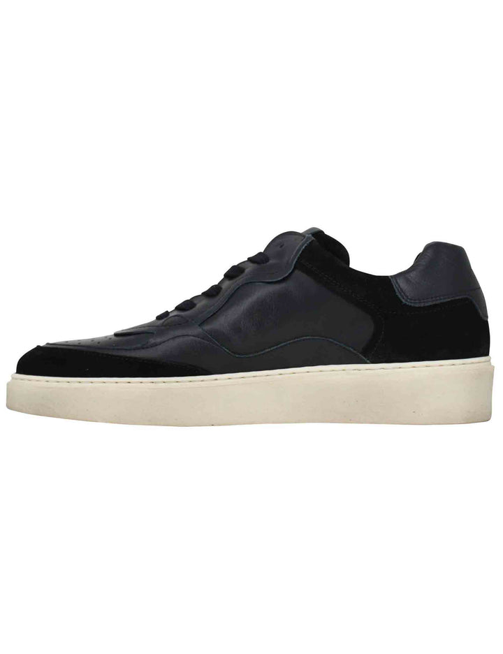 Spatarella Sneakers uomo in pelle nera Fino al 60% di sconto
