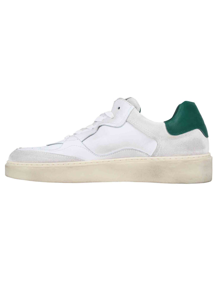 Spatarella Sneakers uomo in pelle bianca Fino al 65% di sconto