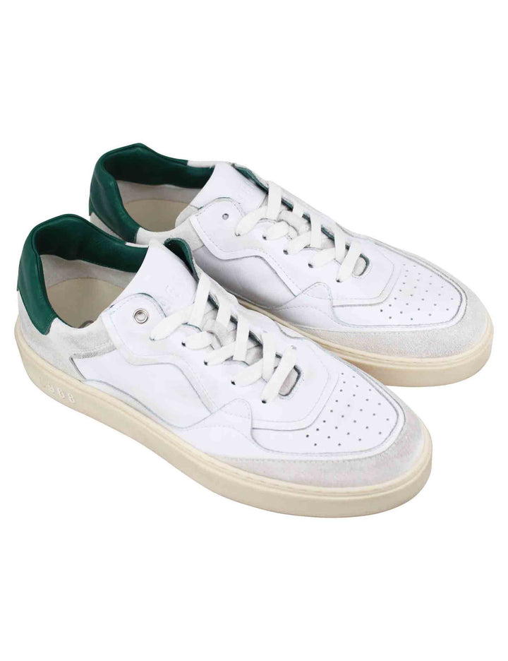 Spatarella Sneakers uomo in pelle bianca Fino al 65% di sconto
