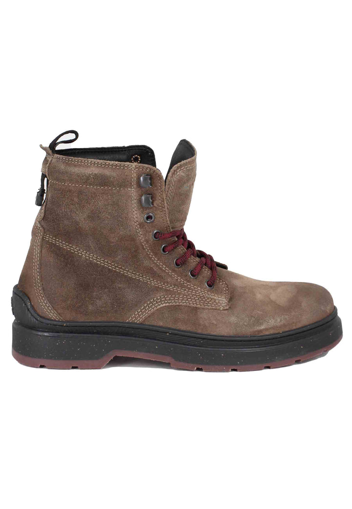 Spatarella Stivaletti anfibi uomo in camoscio vintage taupe Red Rock Boot Suede Prezzo Ridotto