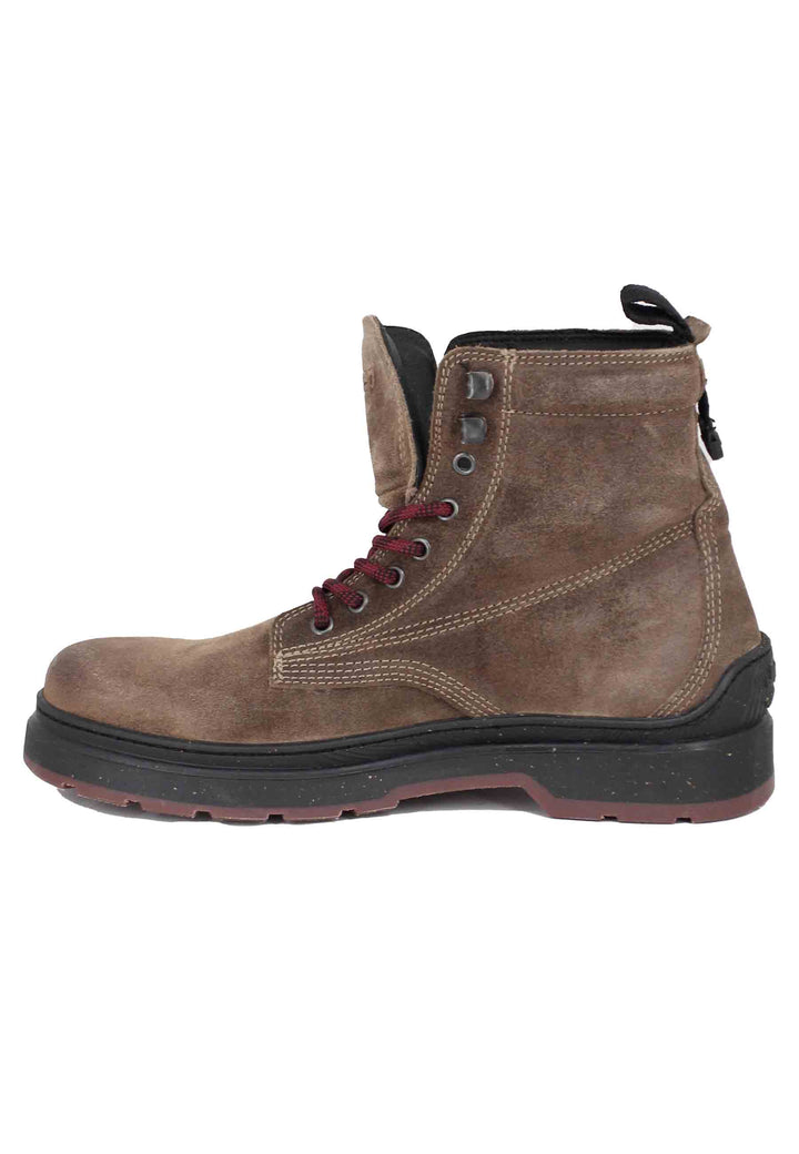 Spatarella Stivaletti anfibi uomo in camoscio vintage taupe Red Rock Boot Suede Prezzo Ridotto