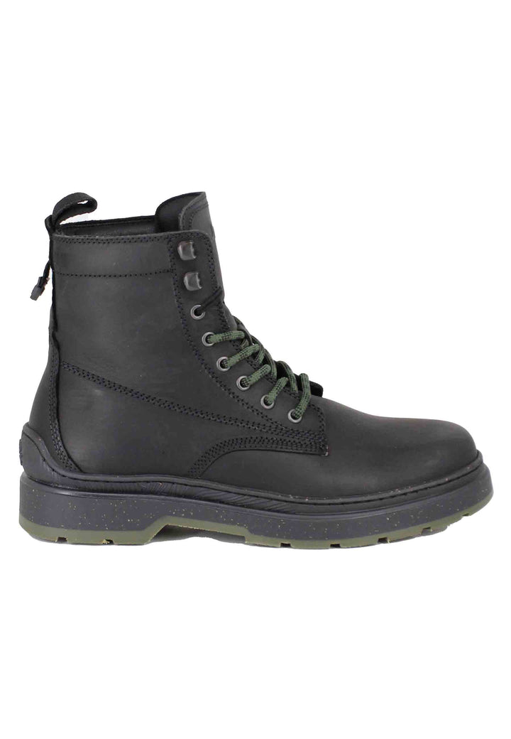 Spatarella Stivaletti anfibi uomo in pelle vintage nera Red Rock Boot Sottocosto