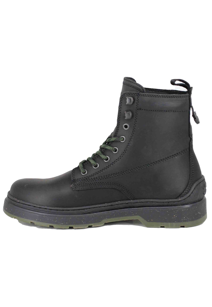Spatarella Stivaletti anfibi uomo in pelle vintage nera Red Rock Boot Sottocosto