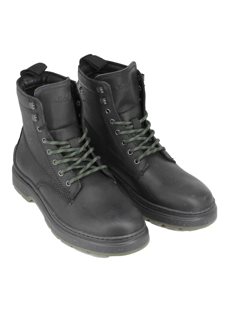 Spatarella Stivaletti anfibi uomo in pelle vintage nera Red Rock Boot Sottocosto