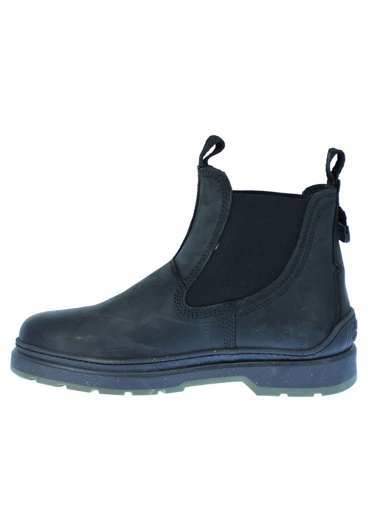 Spatarella Stivaletti beatles uomo Red Rock in pelle nera con fondo gomma carrarmato Convenienza