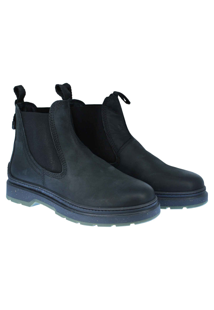 Spatarella Stivaletti beatles uomo Red Rock in pelle nera con fondo gomma carrarmato Convenienza