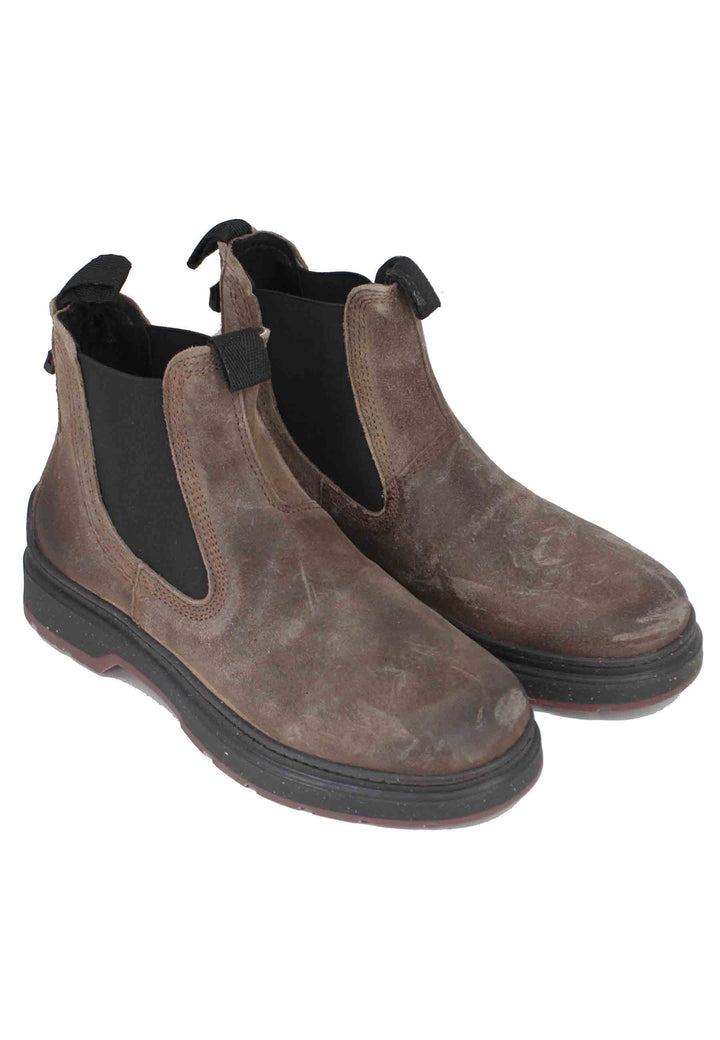 Spatarella Stivaletti chelsea boot uomo in camoscio vintage taupe Red Rock Suede Novità
