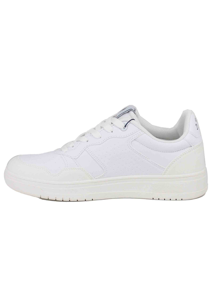 Spatarella Sneakers uomo in eco pelle vintage bianco Shopping online