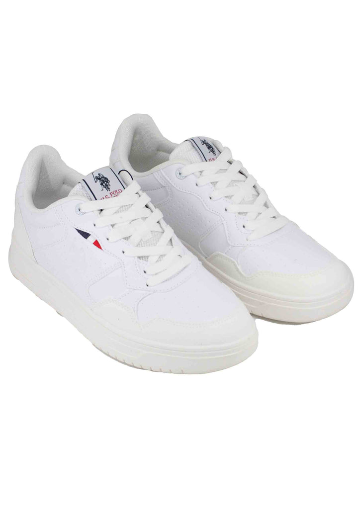 Spatarella Sneakers uomo in eco pelle vintage bianco Shopping online