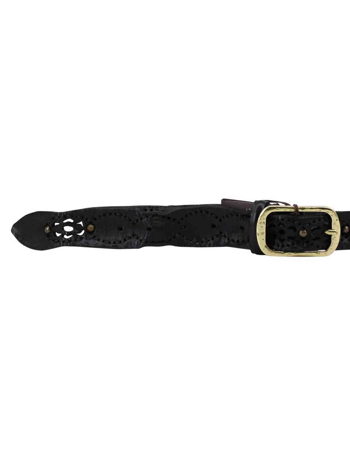 Spatarella Cinture donna in pelle nera con borchie Nuovi prodotti