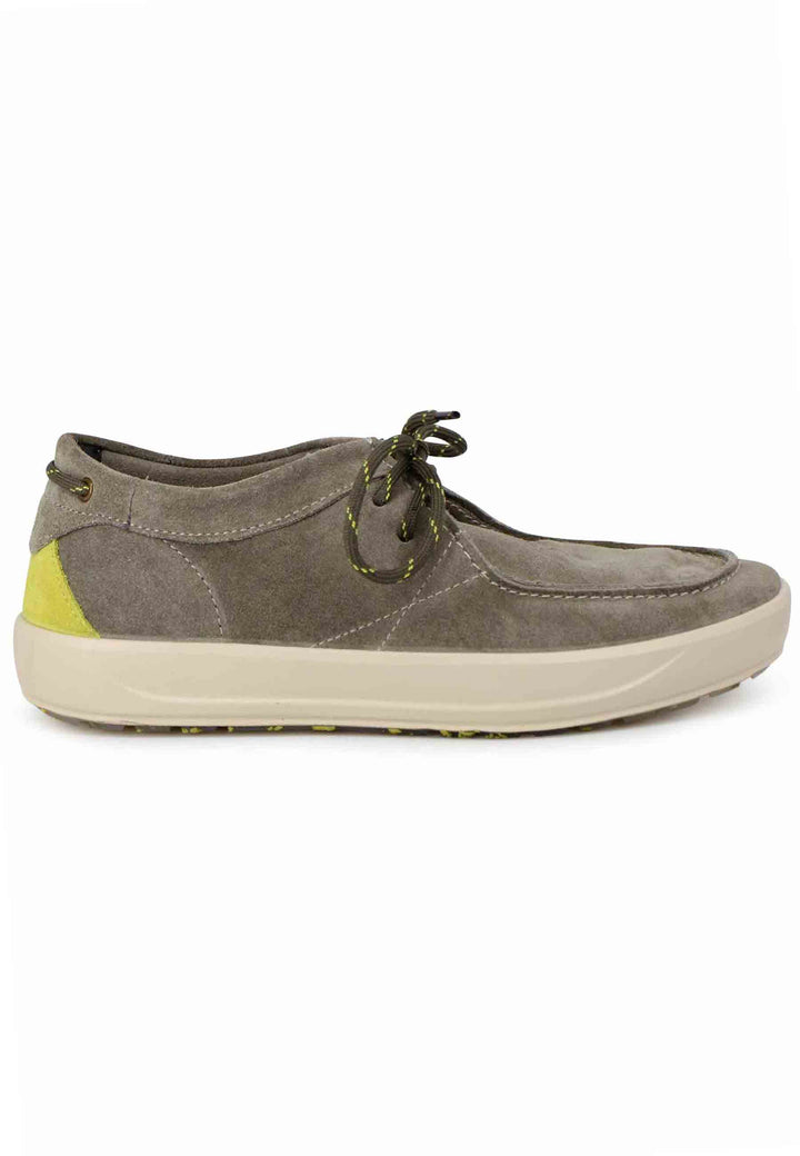Spatarella Stringate uomo Bob Cat in camoscio verde con suola in gomma Prezzo basso