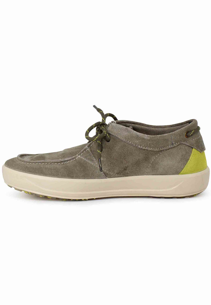 Spatarella Stringate uomo Bob Cat in camoscio verde con suola in gomma Prezzo basso