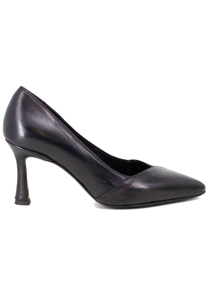 Spatarella Decollete donna in pelle nera tacco alto Only for today