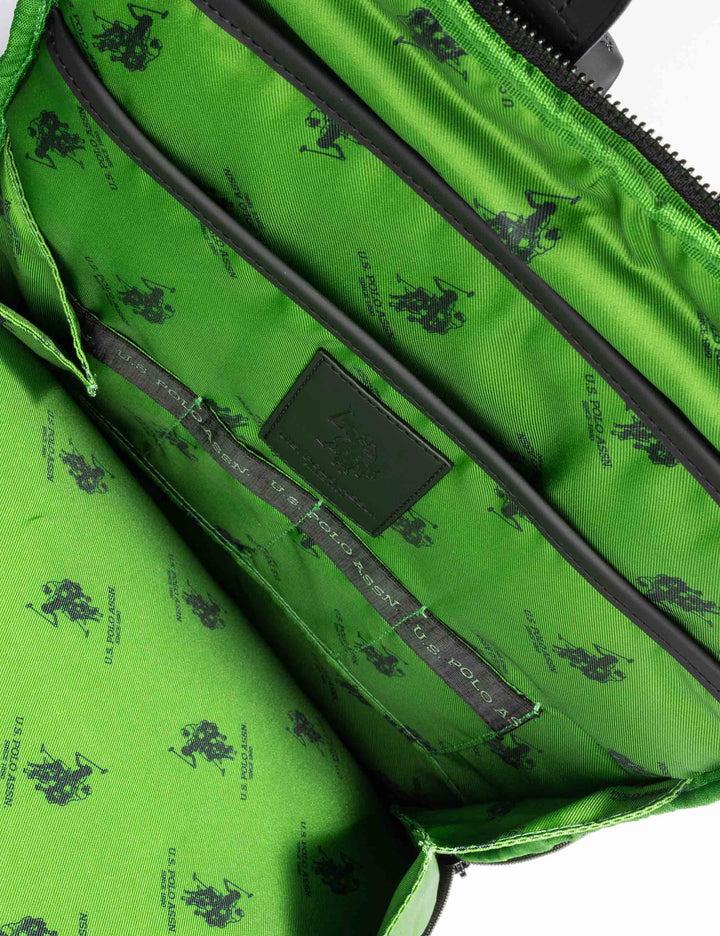 Spatarella Zaini uomo Oliver in nylon nero Trasporto libero internazionale