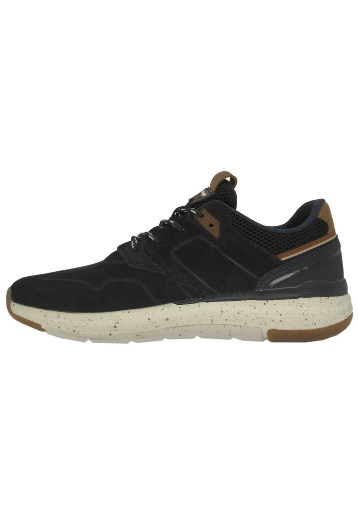 Spatarella Sneakers uomo Pioneer Suede in pelle blu con suola ultra light e memory foam 50% di sconto per tempo limitato