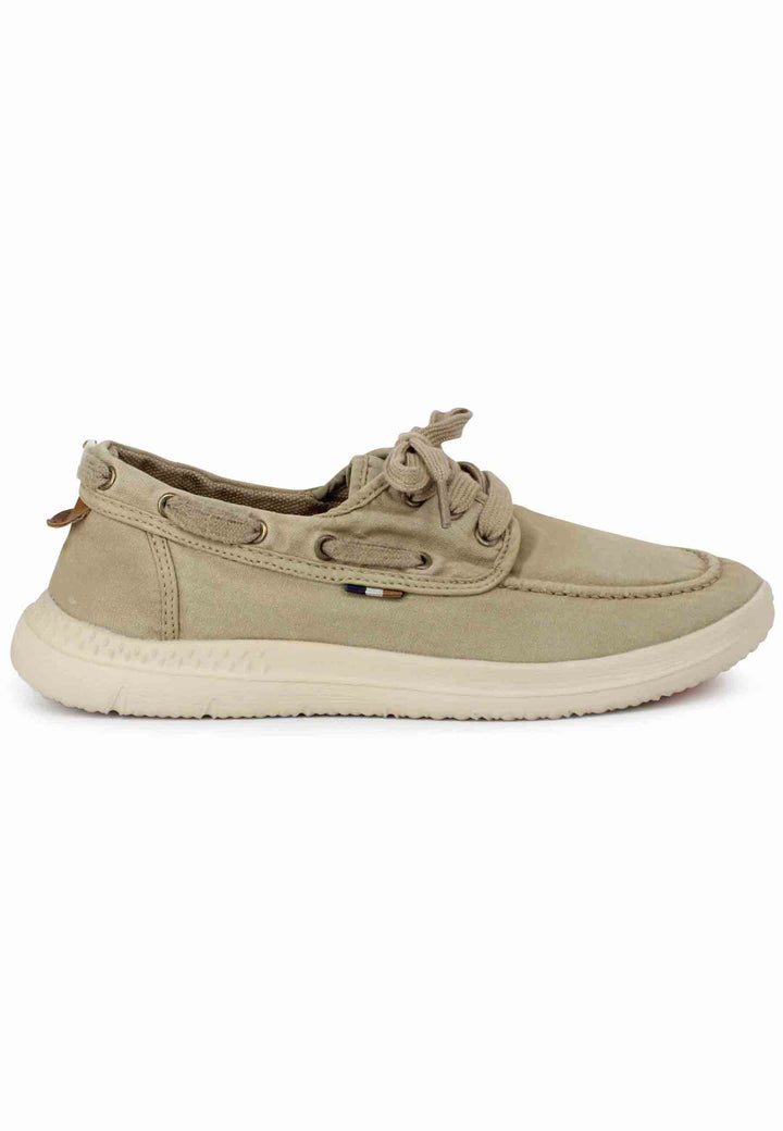 Spatarella Sneakers uomo Kona Boat in tessuto sabbia con suola in gomma ultra leggera Sconti questo mese
