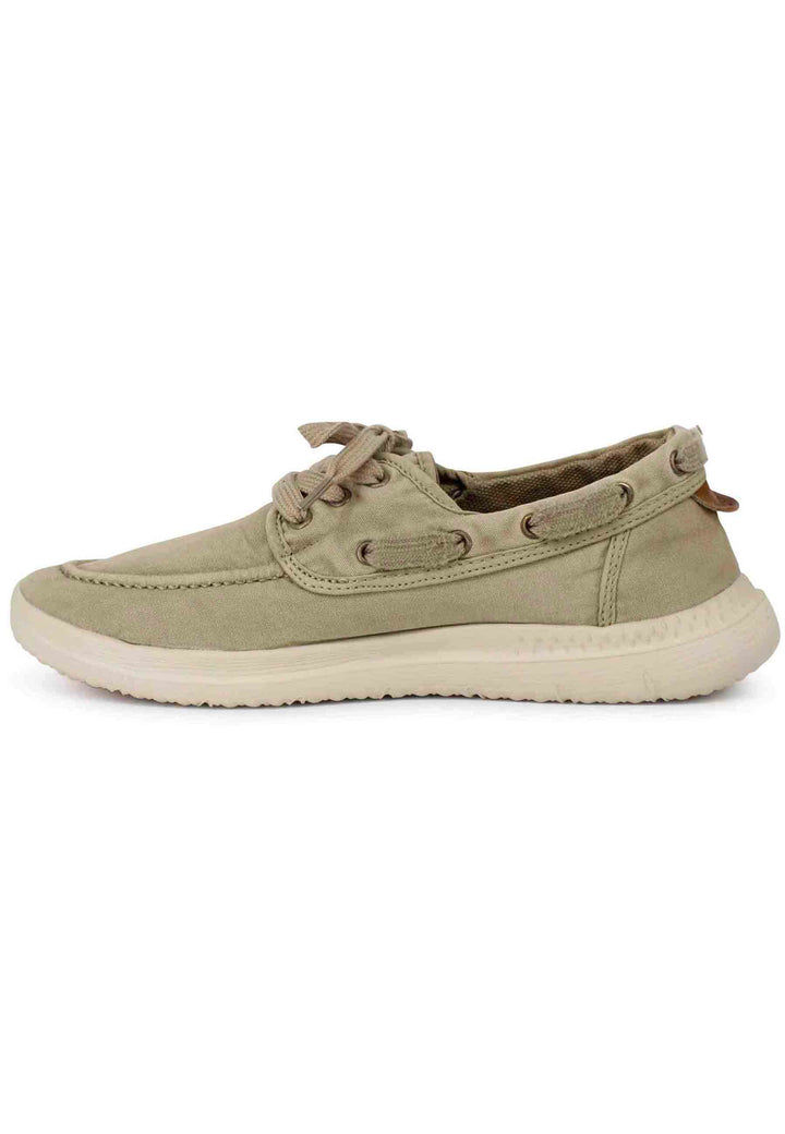 Spatarella Sneakers uomo Kona Boat in tessuto sabbia con suola in gomma ultra leggera Sconti questo mese