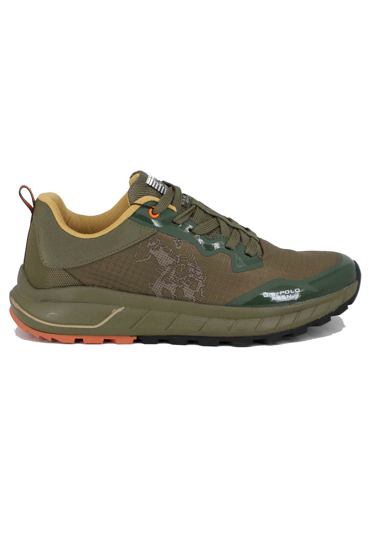 Spatarella Sneakers uomo in tessuto tecnico verde Negozi Online