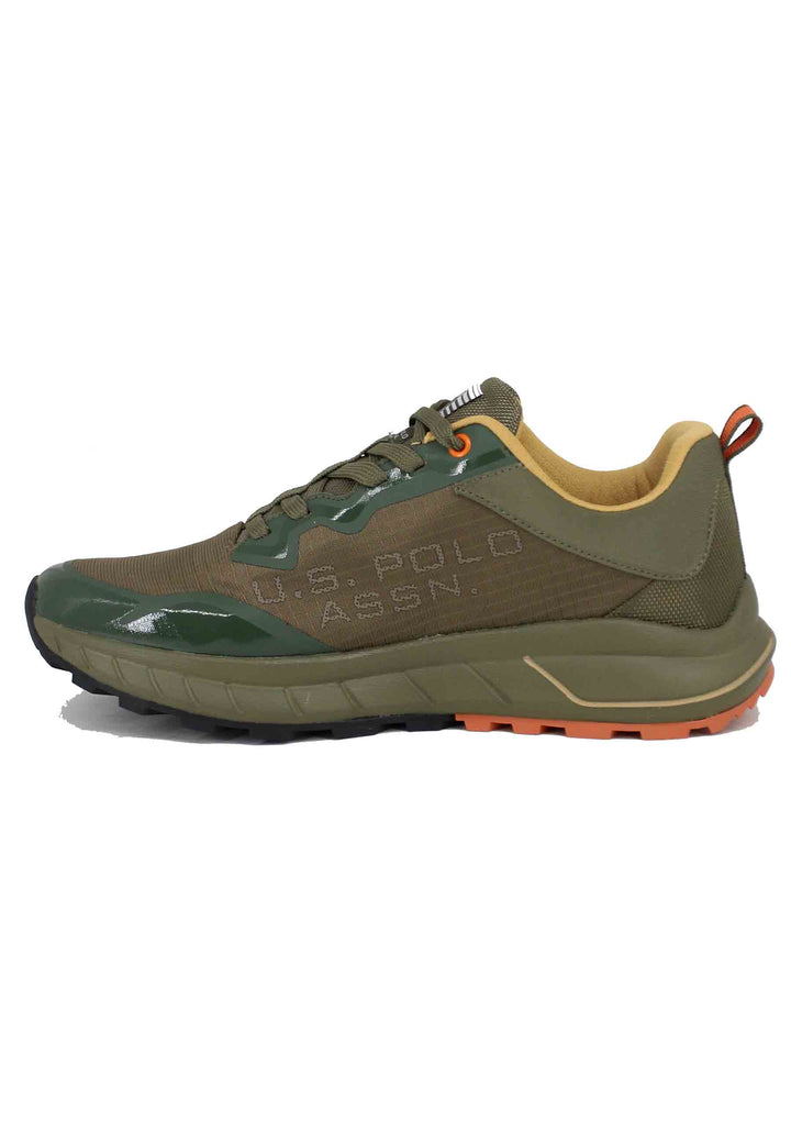 Spatarella Sneakers uomo in tessuto tecnico verde Negozi Online