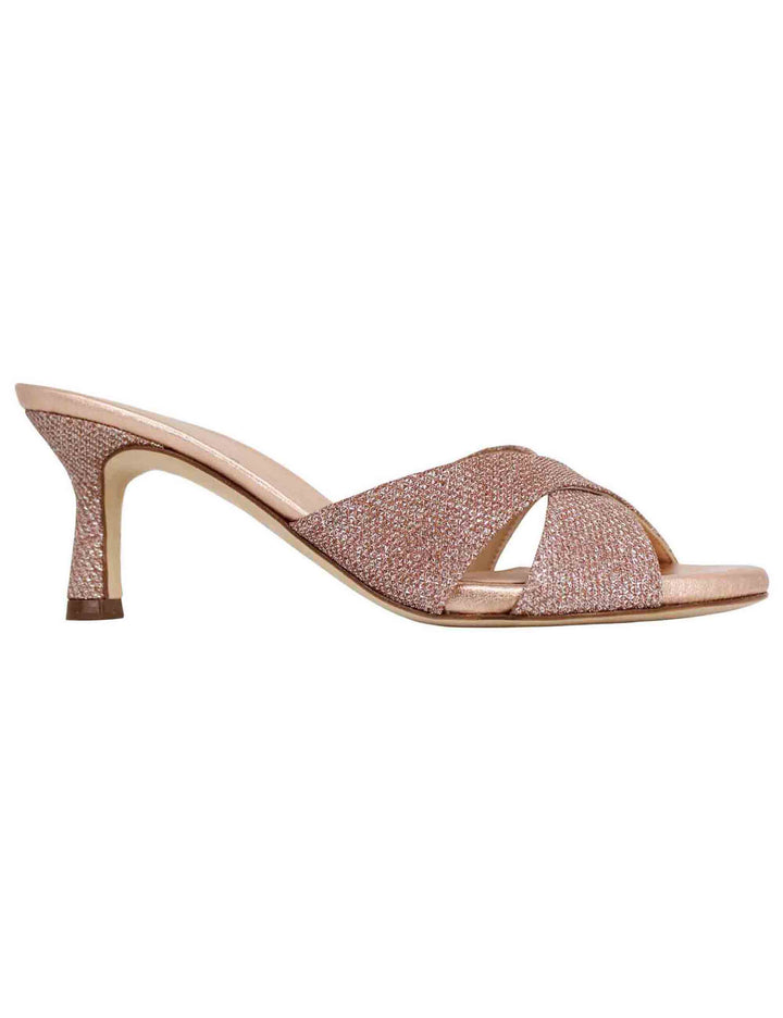 Spatarella Sandali scalzati donna in tessuto glitter rosa Affare Del Giorno