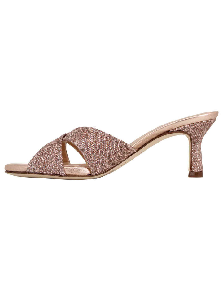Spatarella Sandali scalzati donna in tessuto glitter rosa Affare Del Giorno