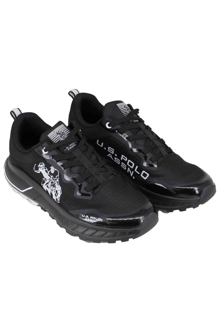 Spatarella Sneakers uomo in tessuto tecnico nero Offerta Giorno del Papà