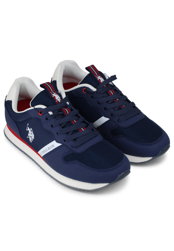 Spatarella Sneakers uomo in tessuto tecnico blu con suola running Offerta San Valentino