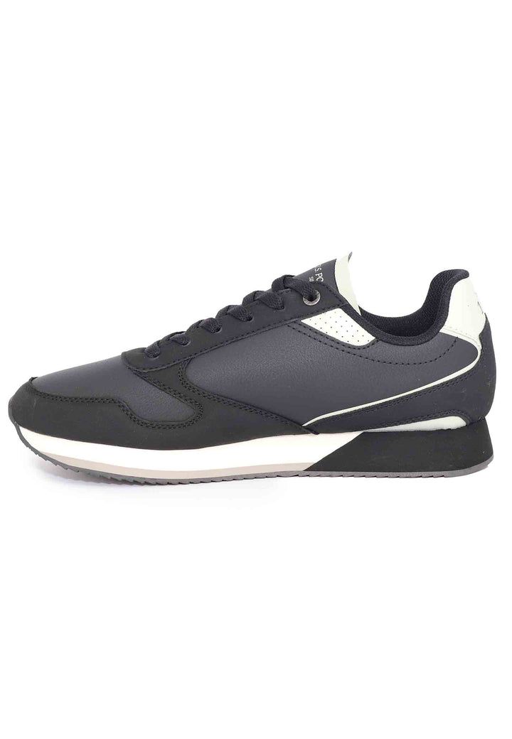 Spatarella Sneakers uomo in tessuto nero Smaltimento dello stoccaggio