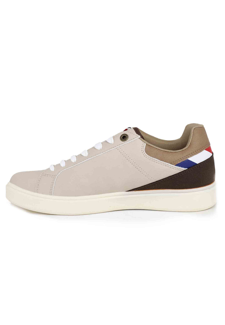 Spatarella Sneakers uomo in eco pelle taupe Offerta temporanea