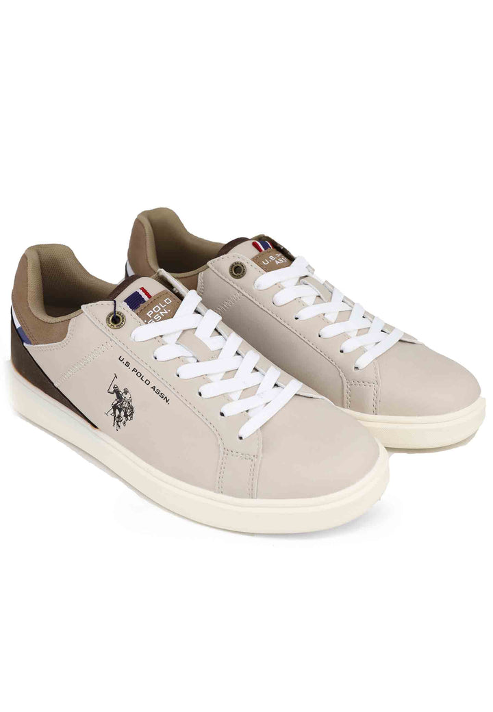 Spatarella Sneakers uomo in eco pelle taupe Offerta temporanea