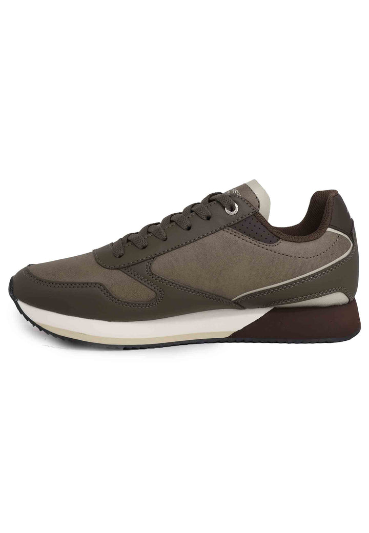 Spatarella Sneakers uomo in eco pelle taupe Offerte esclusive