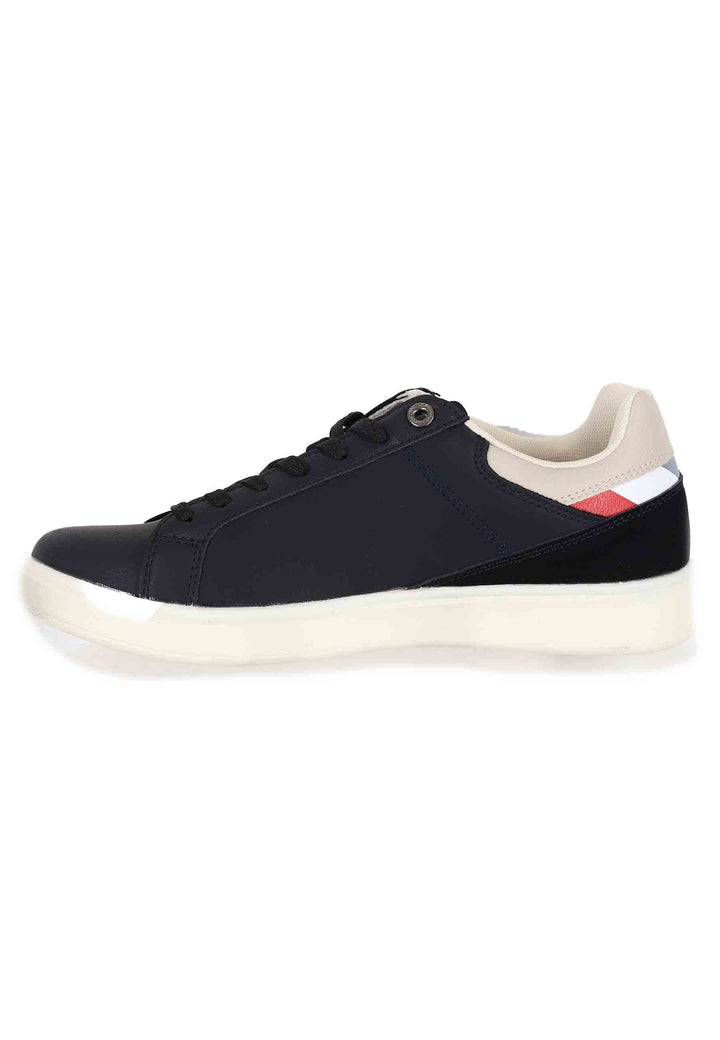 Spatarella Sneakers uomo in eco pelle nero Nuovi prodotti