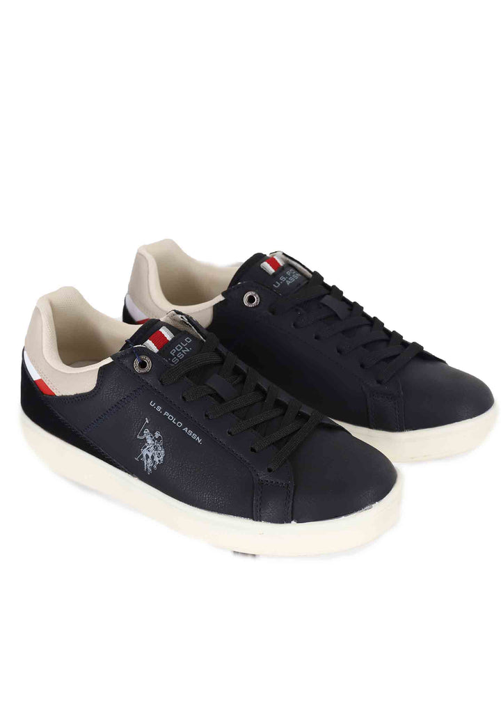 Spatarella Sneakers uomo in eco pelle nero Nuovi prodotti