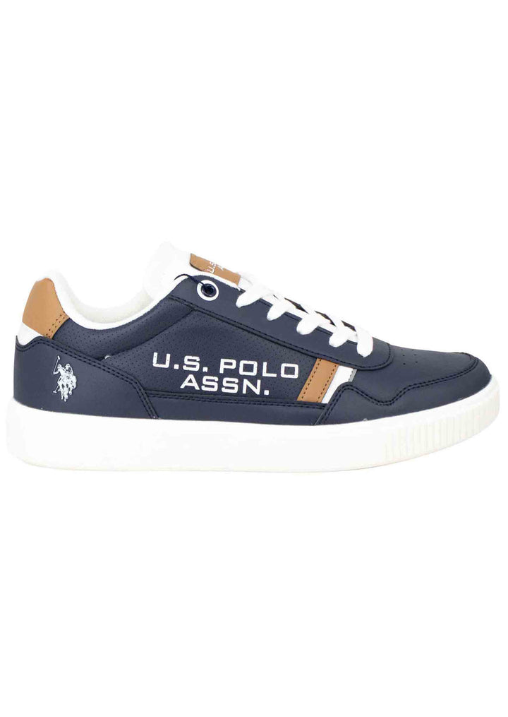 Spatarella Sneakers uomo in eco pelle e tessuto blu Bestseller