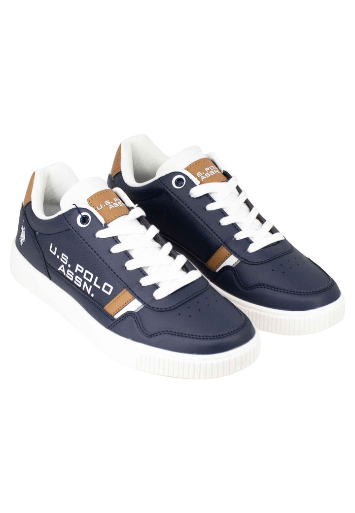 Spatarella Sneakers uomo in eco pelle e tessuto blu Bestseller