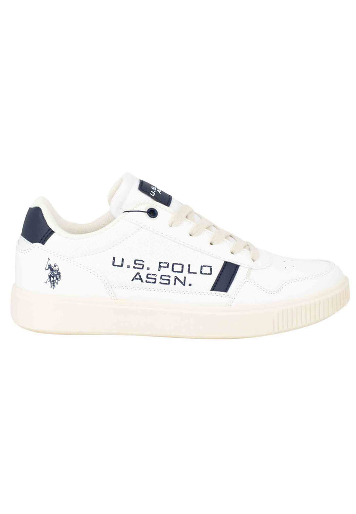 Spatarella Sneakers uomo in eco pelle e tessuto bianco Offerte stagionali