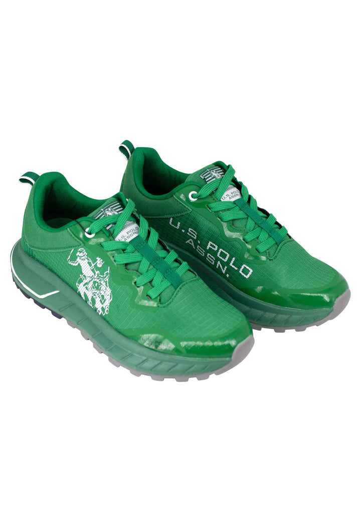 Spatarella Sneakers uomo in camoscio e tessuto verde Comprane uno, ottenene uno gratis