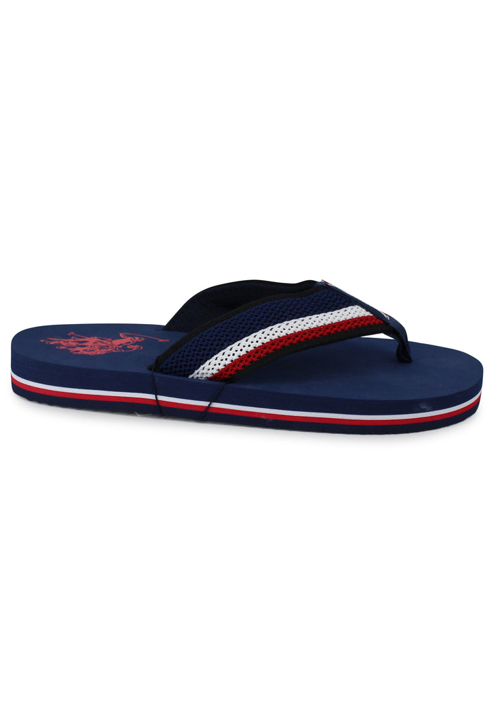 Spatarella Infradito uomo in tessuto blu con suola in gomma leggera Offerte speciali